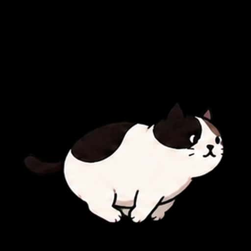 Meow sprinting through a midnight rooftop run